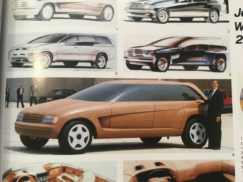 Note the scale of how gargantuan this concept was. Scan of a page out of Car Styling magazine, issue 81.